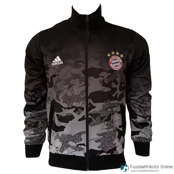 Bayern München Sweatjacken 2017-18 Schwarz Fussballtrikots Günstig